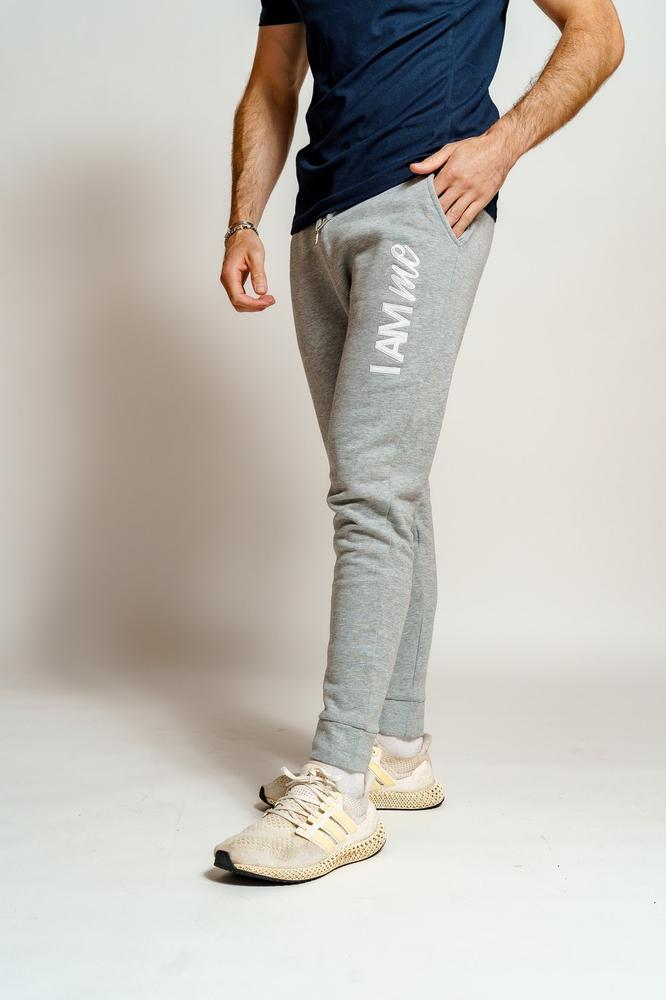 Men's Fitted Joggers | Skinny Grey Joggers | I Am Me