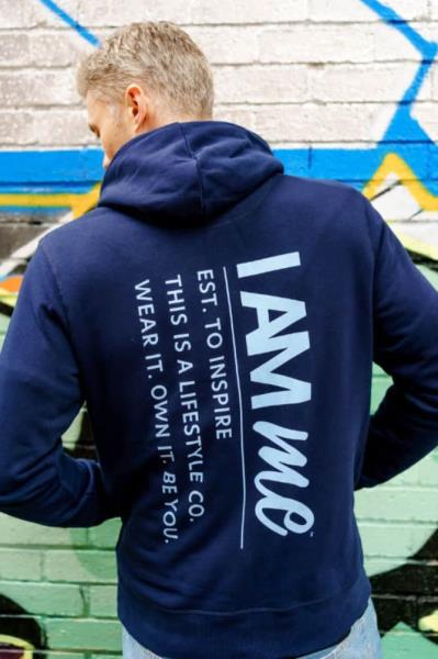  レディース I Am Me est. オーガニック パーカー - 海軍