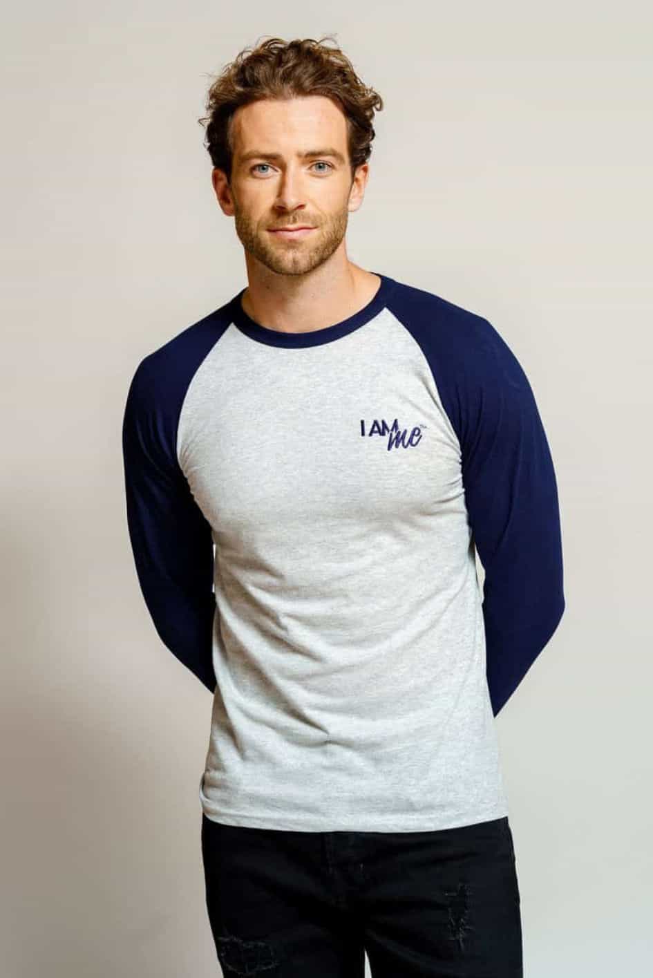 オーガニック・ロングスリーブ・Tシャツ -  海軍